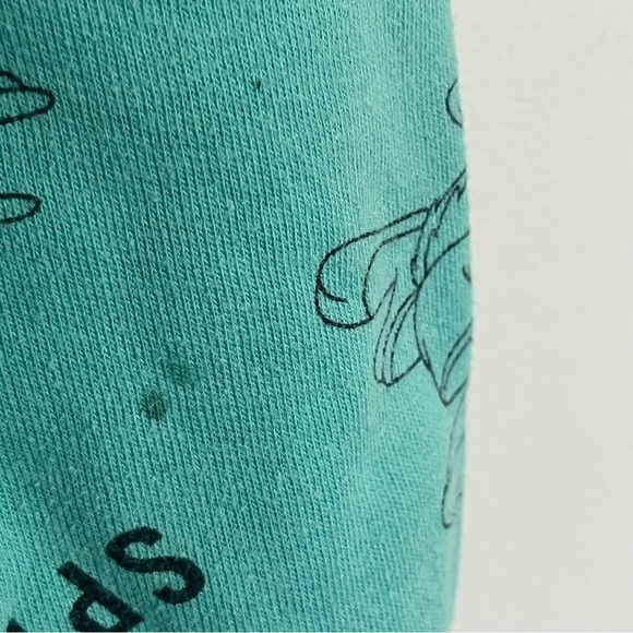 Space Jam Hoodie All Over Print Tune Squad Teal Womens Size Small Basketball - Picture 3 of 11